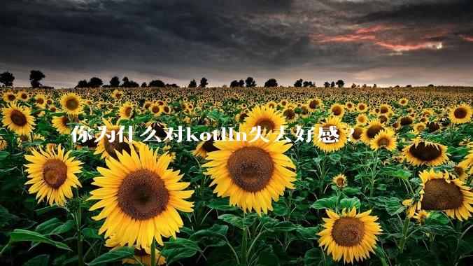你为什么对kotlin失去好感?